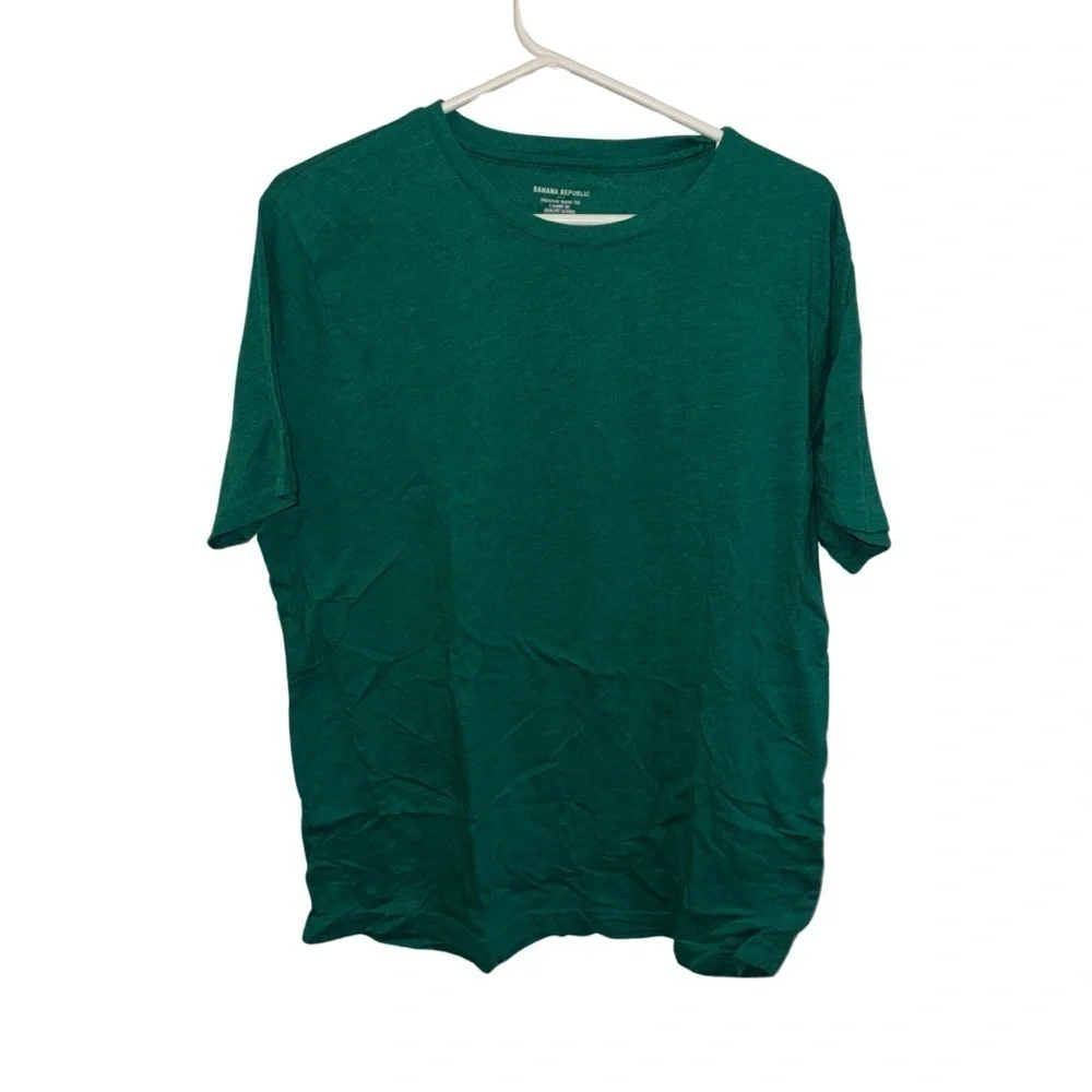 Banana Republic Green Crew Neck Short Sleeve Tees